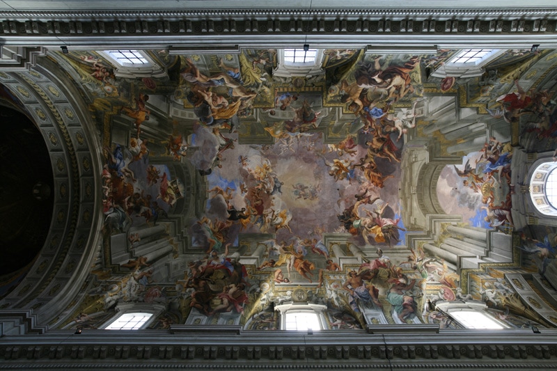 Ceiling in Sant'Ignazio di Loyola church